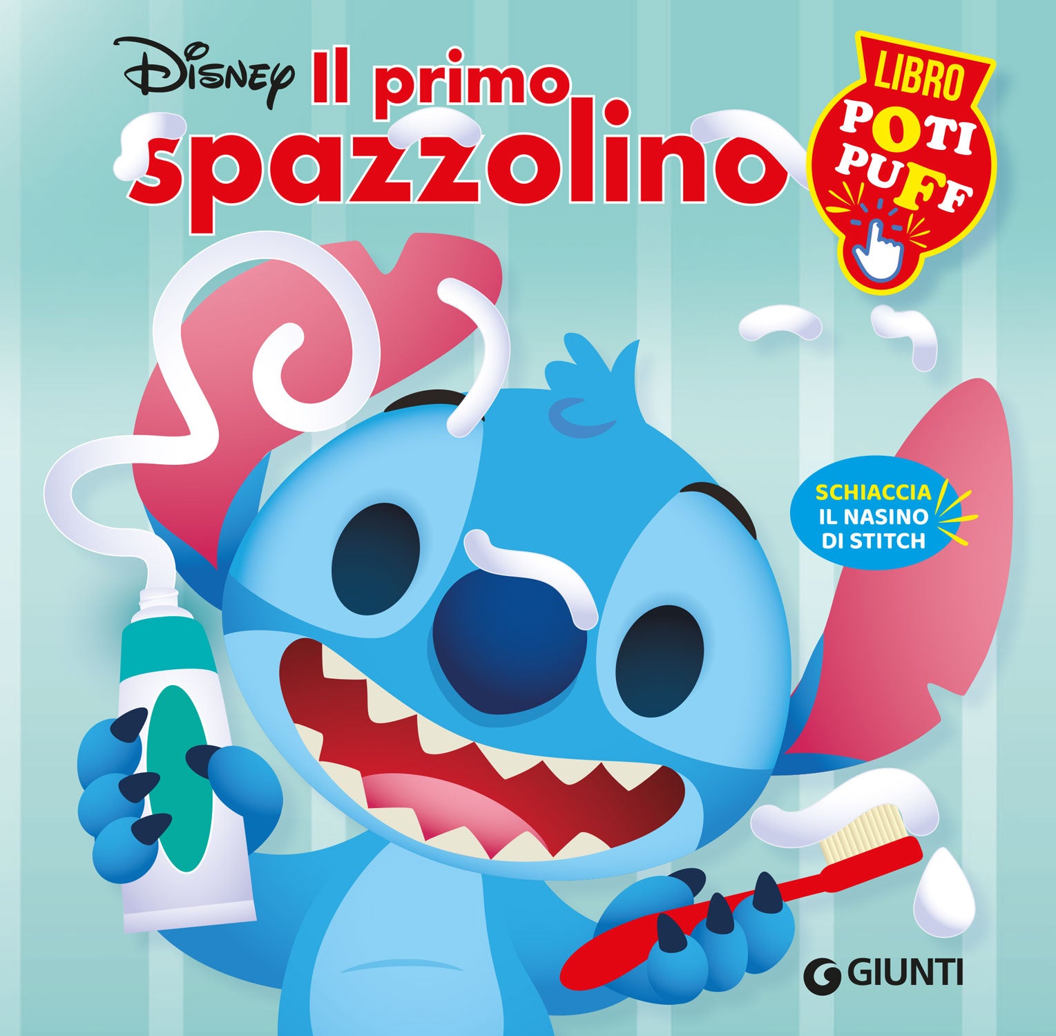 Libro Poti Puff Stitch - Il primo spazzolino. Schiaccia il nasino di Stitch