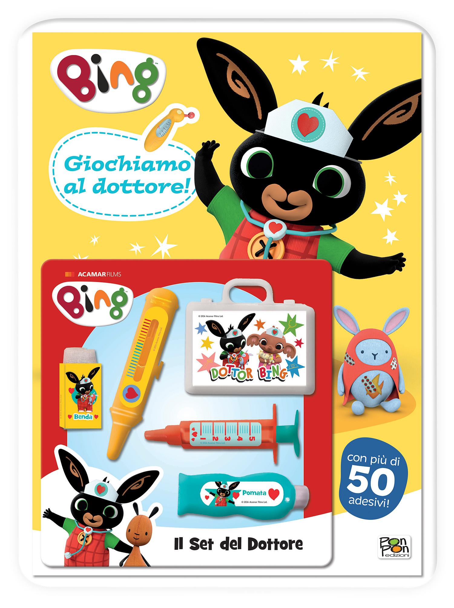 Bing. Activity con gadget. Giochiamo al dottore + Set dottore