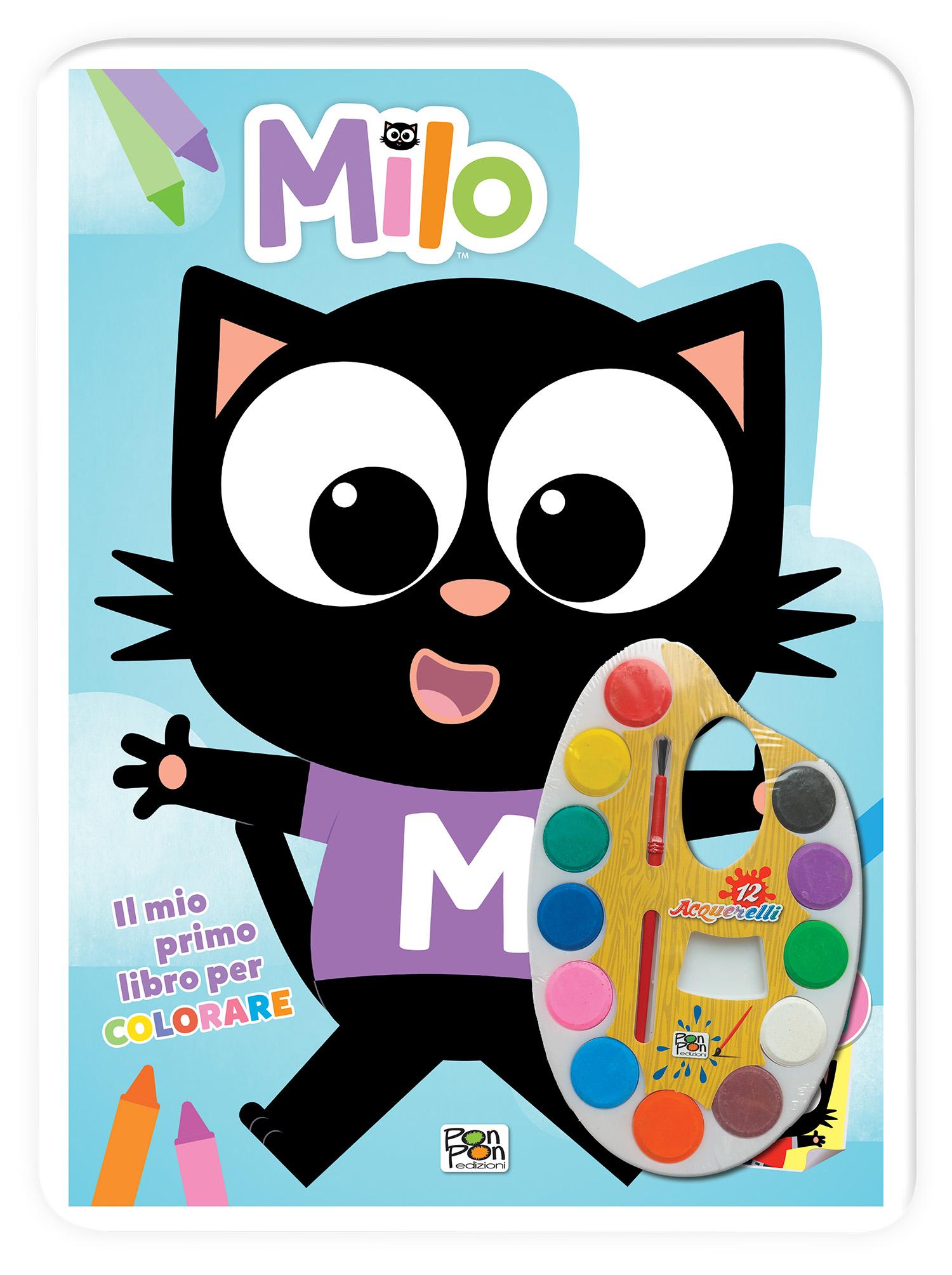Milo. Activity con gadget. Il mio primo libro per colorare + Acquerelli