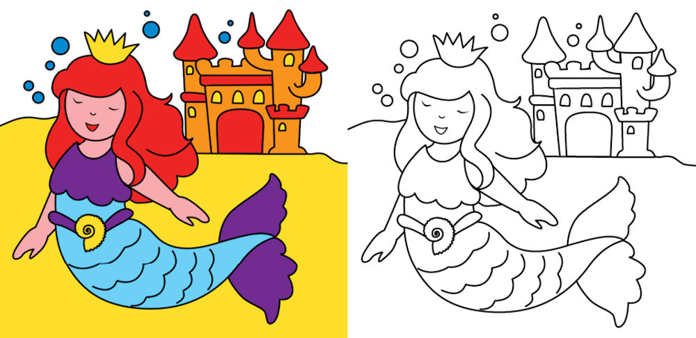 Le bambine colorano con i pennarelli magici. Fate, ballerine, principesse, cuccioli e tanto altro - Con 4 pennarelli magici