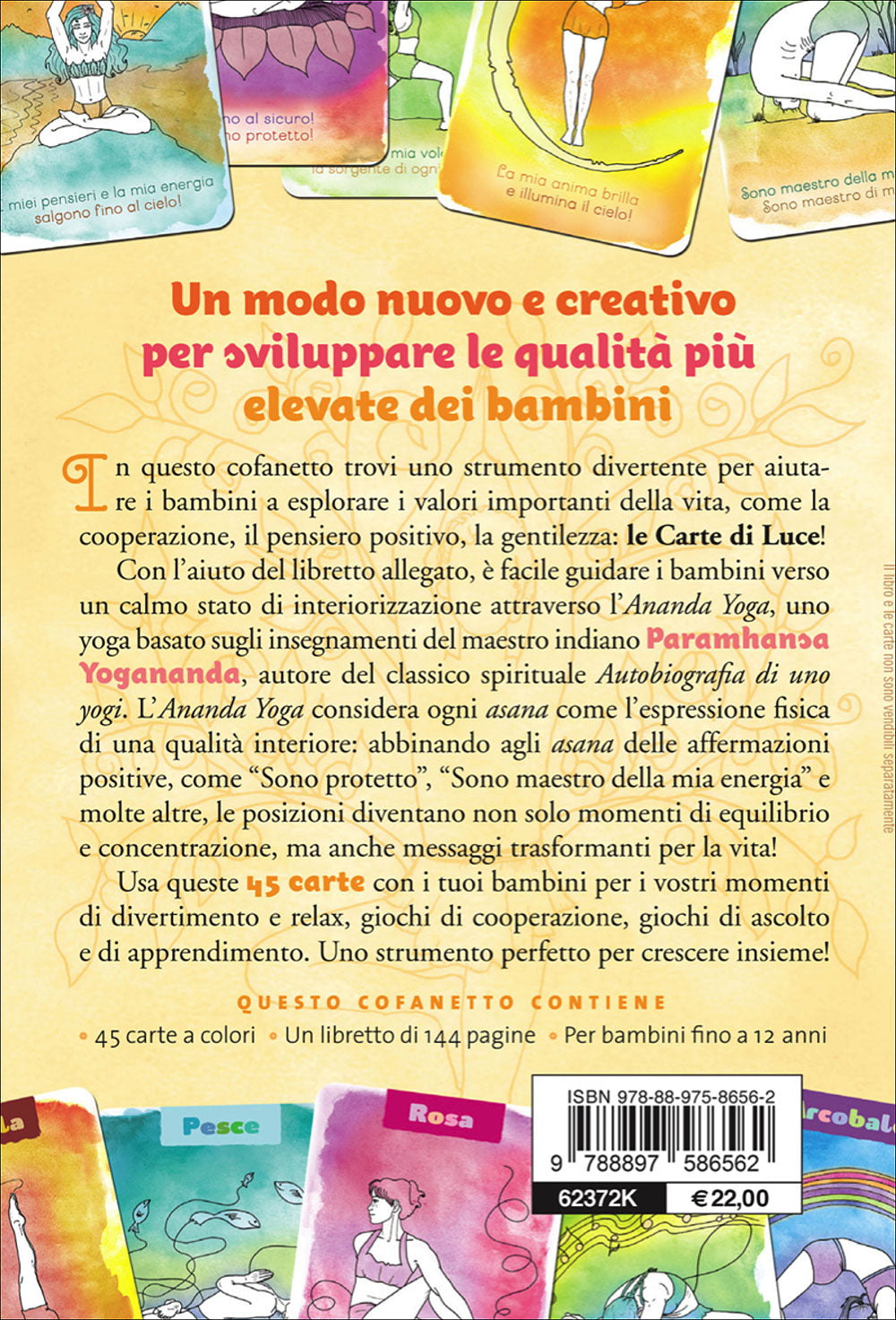 Il piccolo Yogi. Yoga per bambini felici - Libro + 45 carte interattive