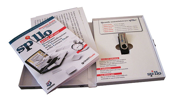 SPILLO: Kit Scuola 500 somministrazioni. Guida, chiave USB, testo allievo
