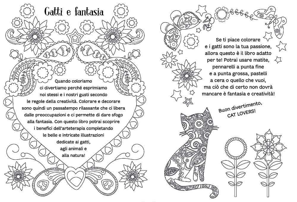 Gatti e altri animali. Coloring Book