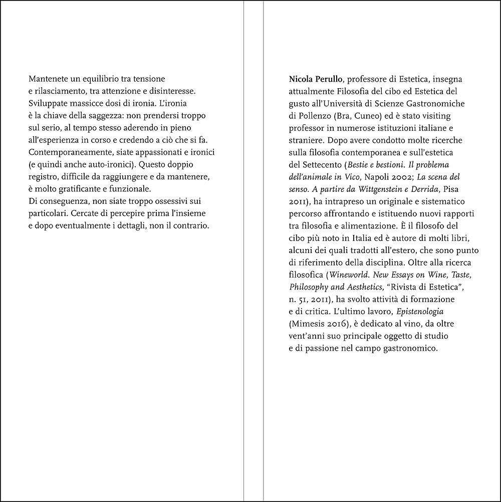 Il gusto come esperienza. Saggio di filosofia ed estetica del cibo