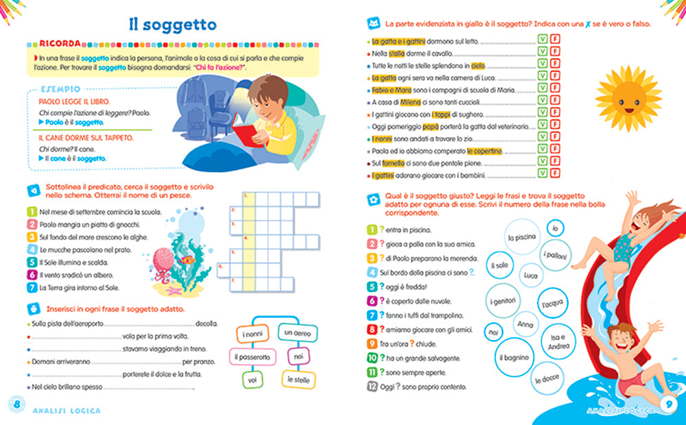 Imparo l'analisi logica. Tante attività e giochi per non sbagliare più!