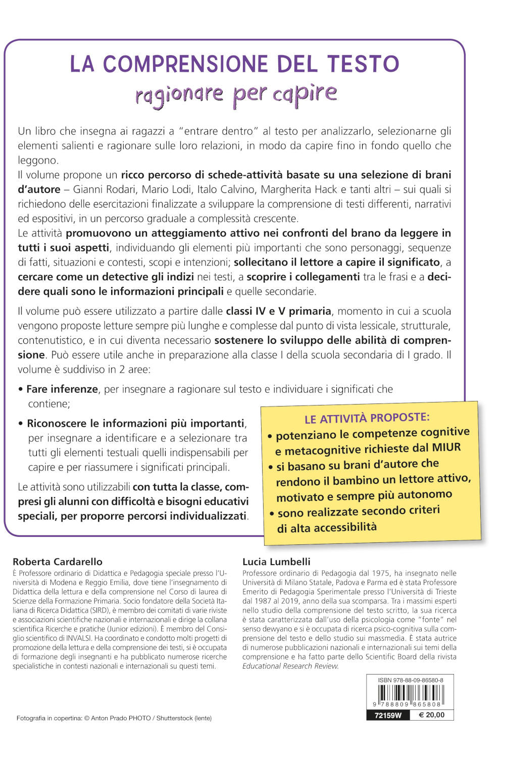 La comprensione del testo. Attività su brani d’autore per le classi IV e V primaria