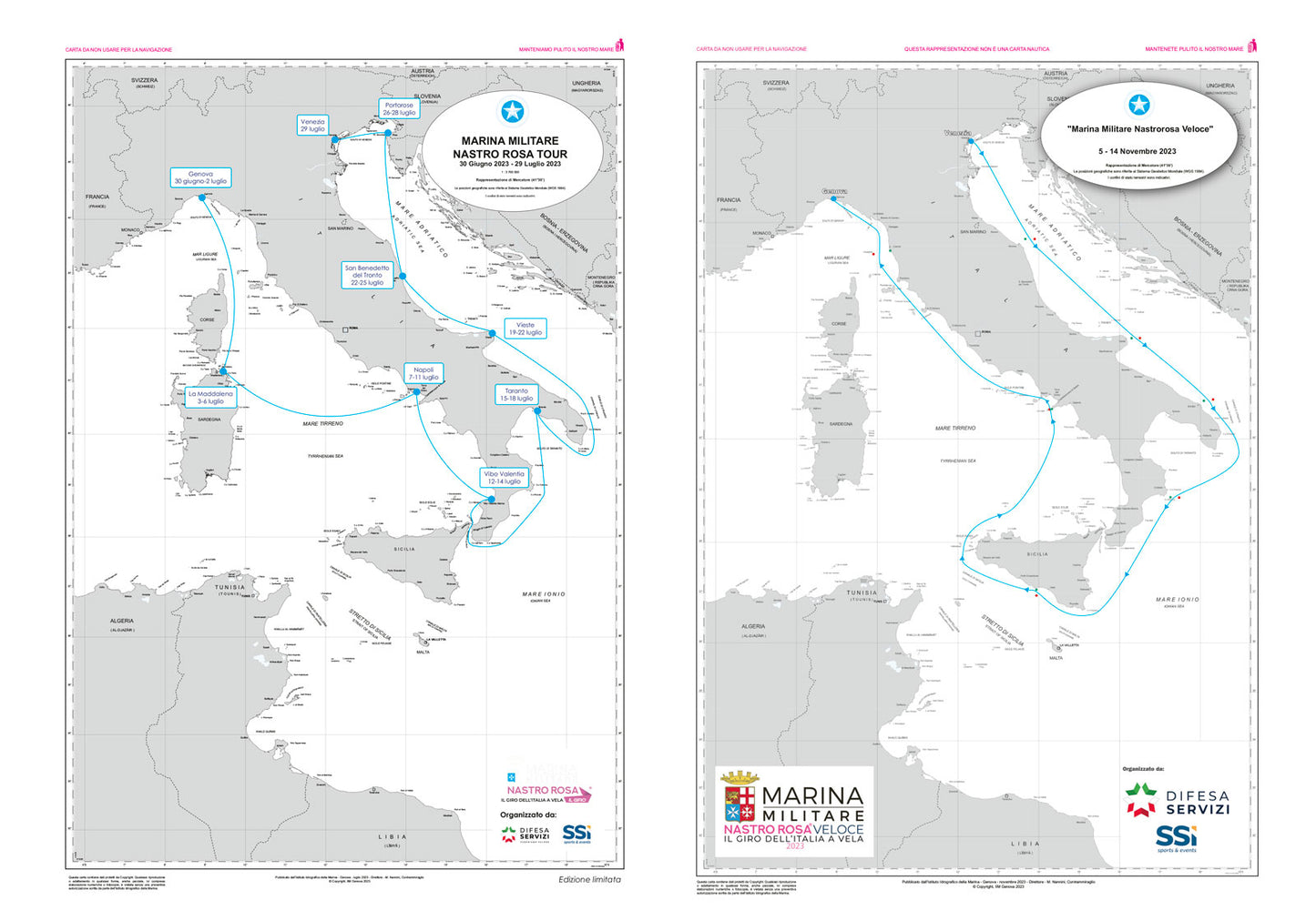 Il giro dell'Italia a vela. Diario di bordo 2023