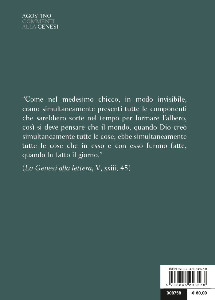 Commenti alla Genesi. Testo latino a fronte