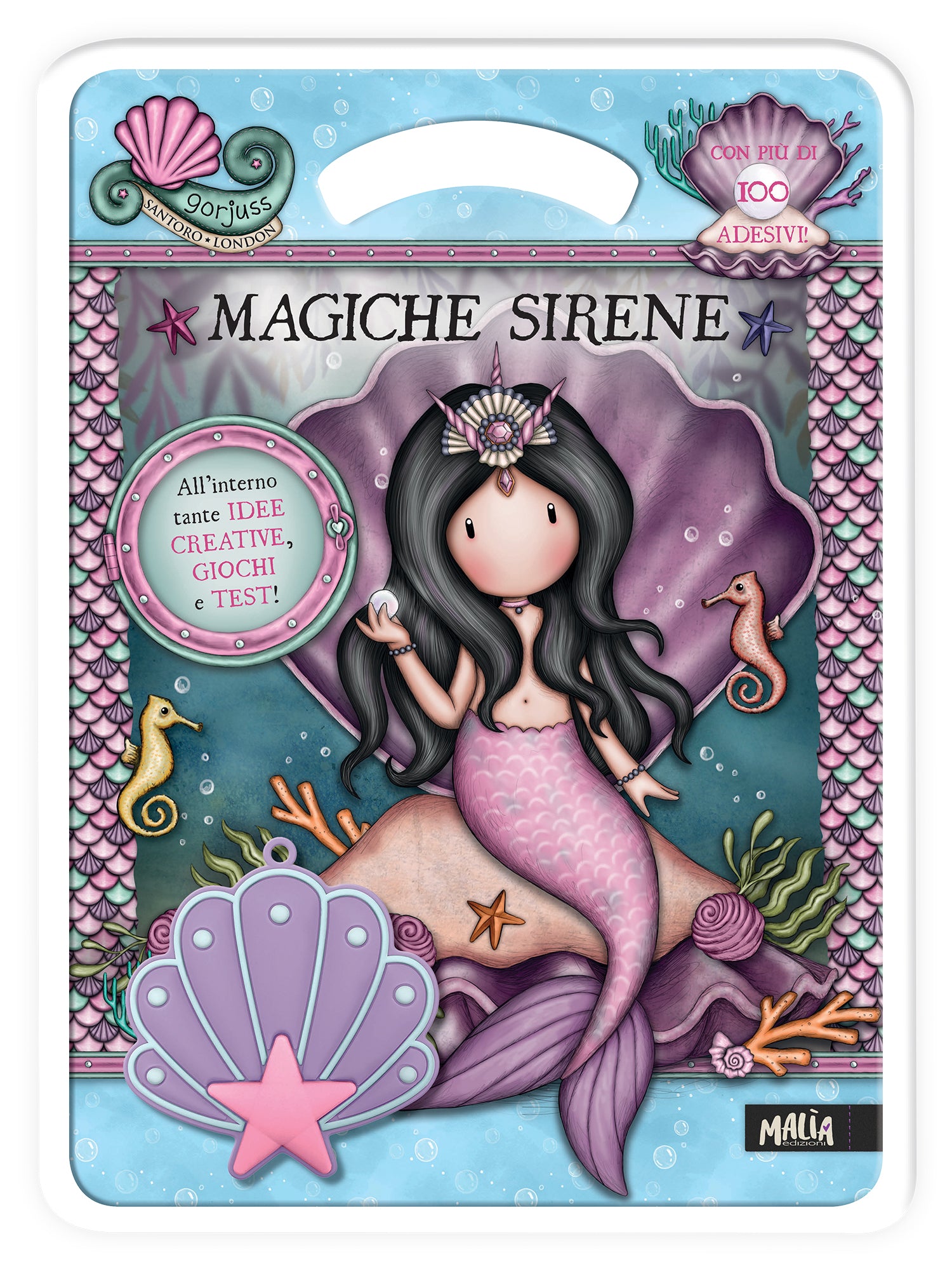 Gorjuss. Activity con gadget. Magiche sirene + Pochette Lilla