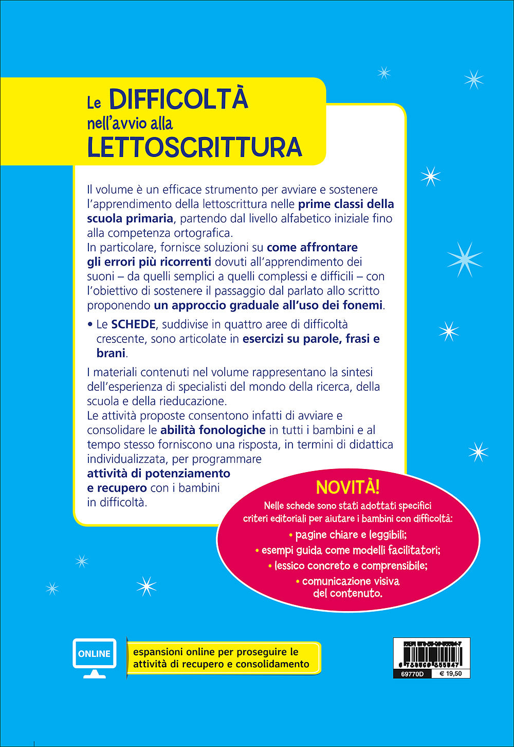 Le difficoltà nell'avvio alla lettoscrittura. Come affrontare gli errori ricorrenti lavorando con parole, frasi e brani - Con espansioni online