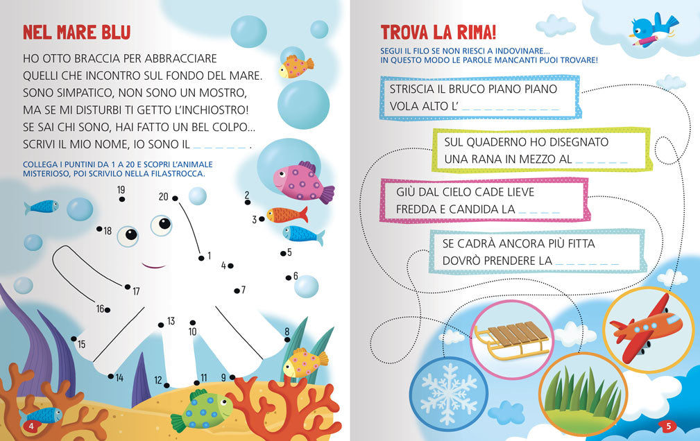 Prime rime e indovinelli. In stampatatello maiuscolo