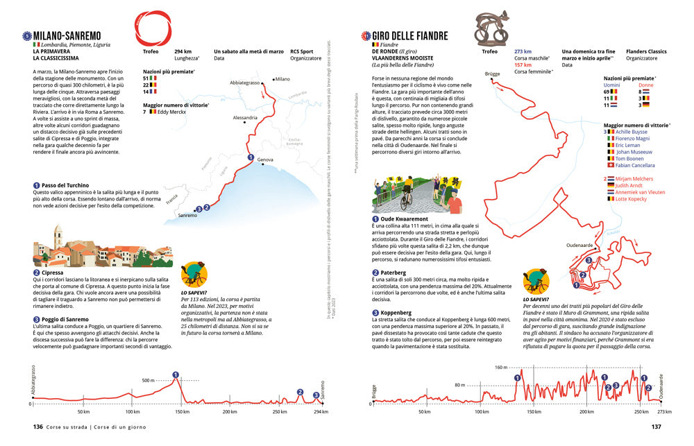 IL GRANDE LIBRO DELLA BICICLETTA.. NUMERI, ITINERARI, SPORT E CURIOSITA' IN OLTRE 1000 INFOGRAFICHE, MAPPE E ILLUSTRAZIONI