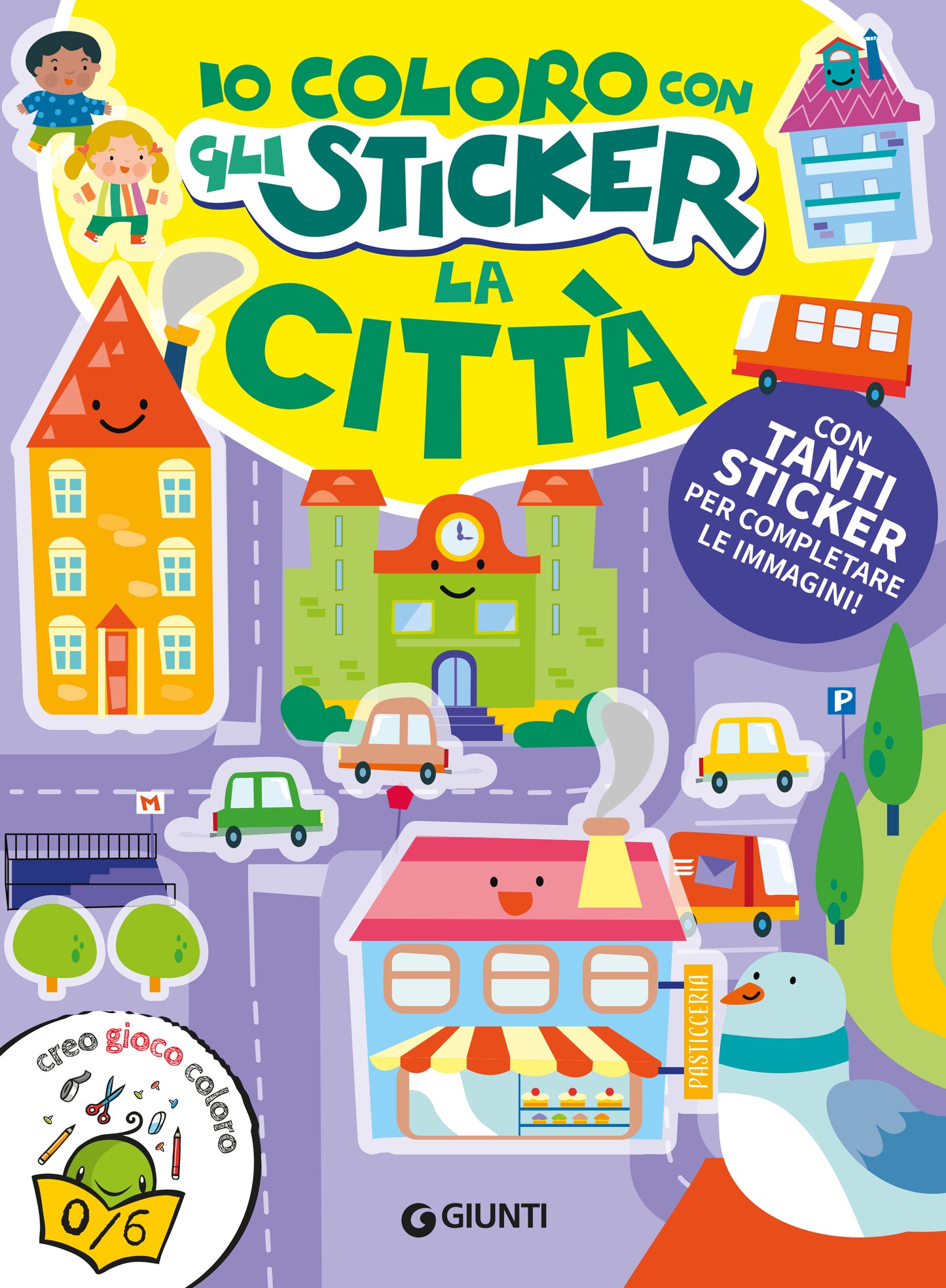 Io coloro con gli sticker. Città