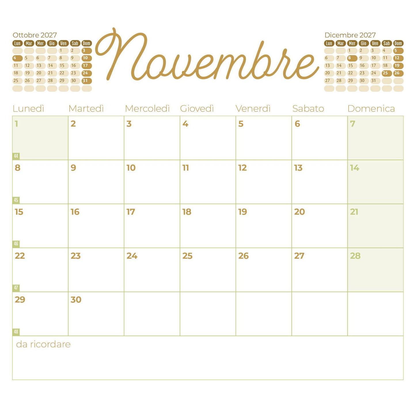 Calendario Cuccioli 2027
