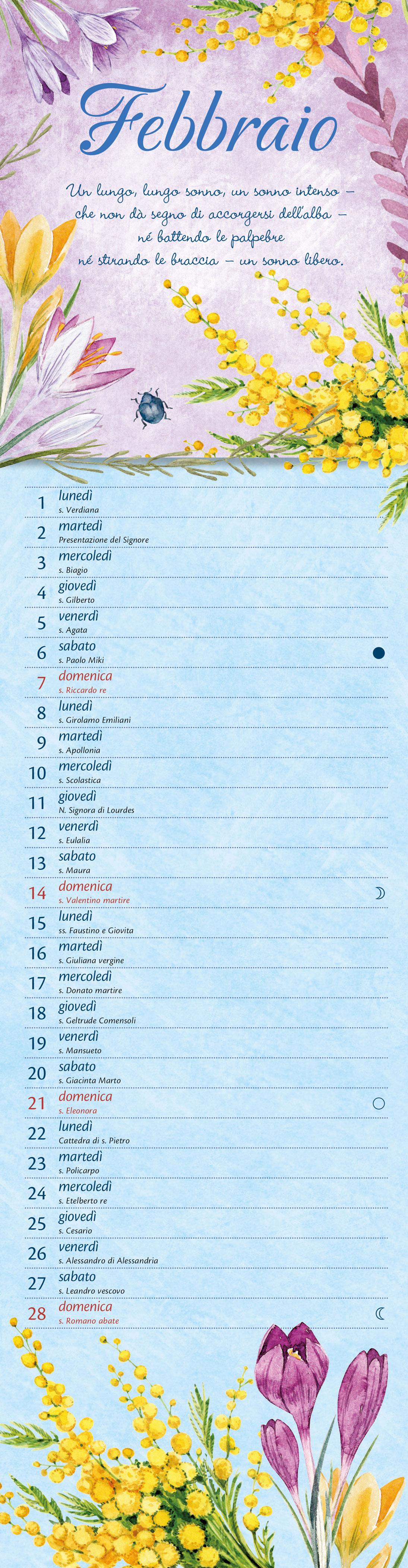 Calendario Emily Stretto 2027