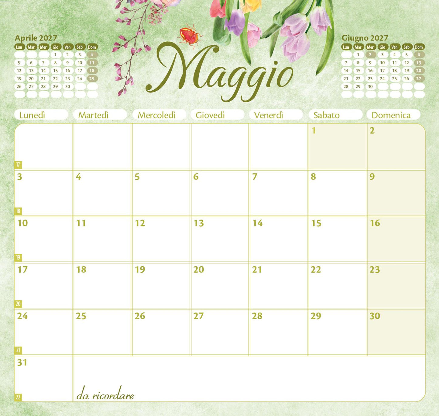 Calendario Emily Liriche 2027
