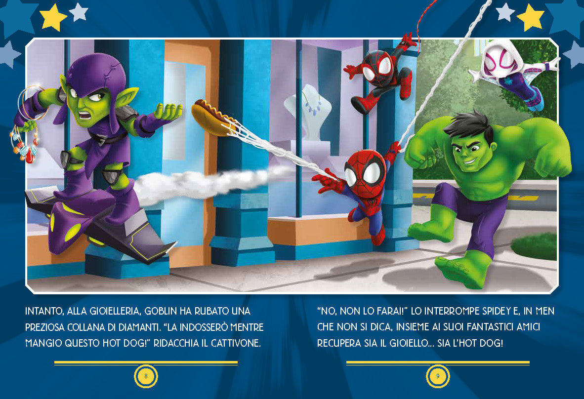 Spidey 5 minuti prima di dormire - in maiuscolo. Supereroi crescono