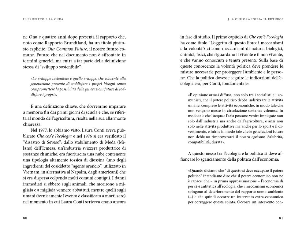 Il profitto e la cura. La sostenibilità e le voci che non abbiamo ascoltato