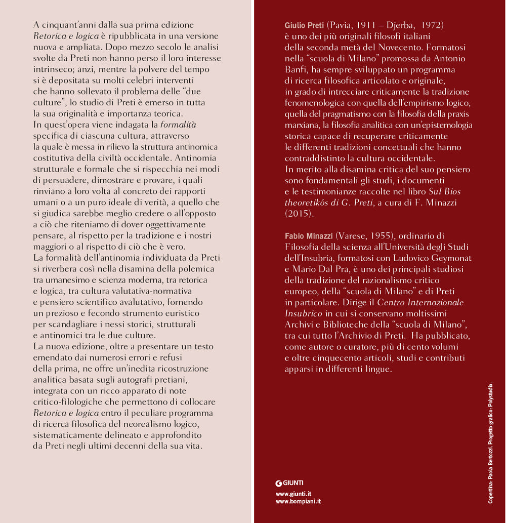 Retorica e logica. Le due culture - Nuova edizione