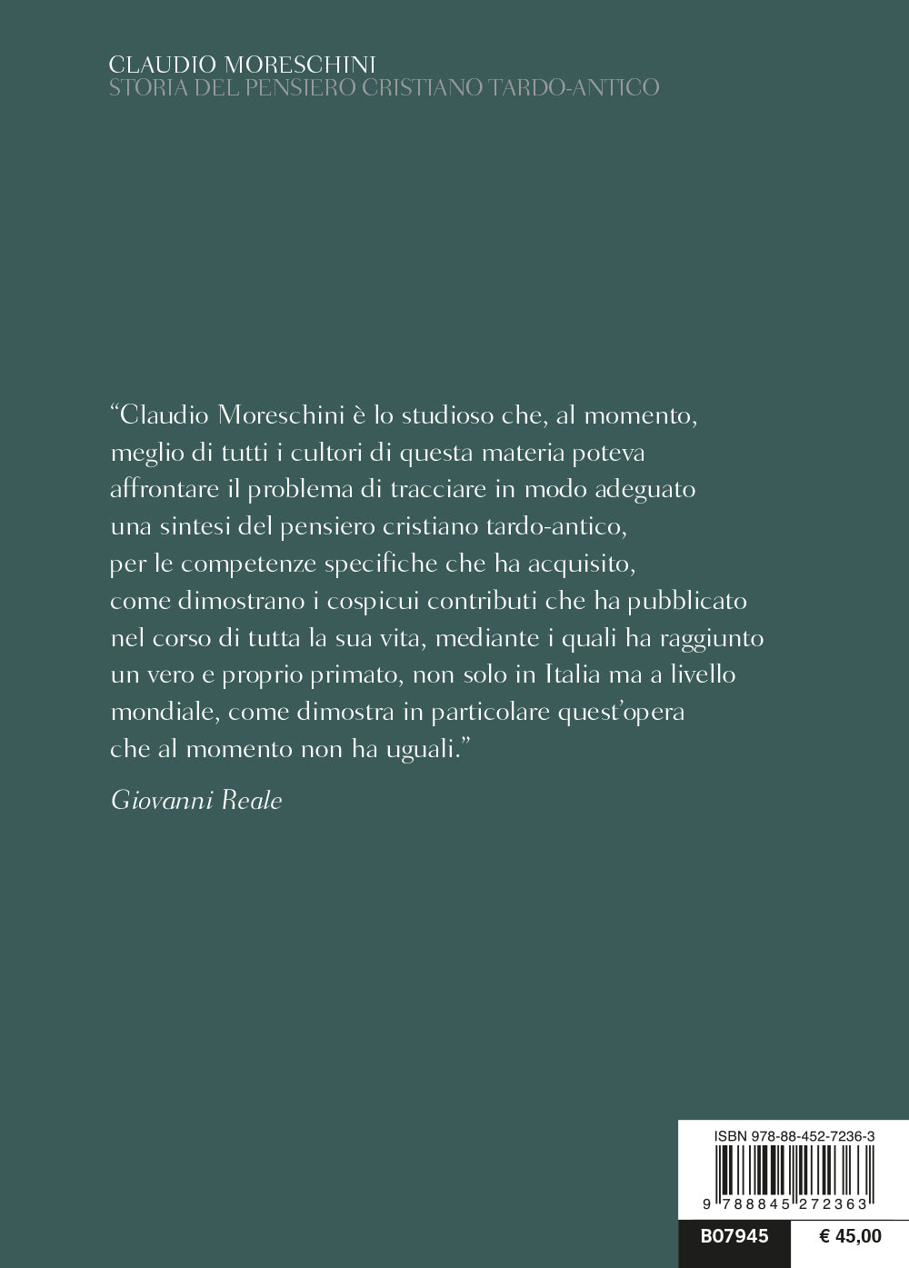 Storia del pensiero cristiano tardo-antico