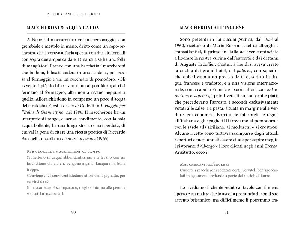 Piccolo atlante dei cibi perduti. Storie di cucina dimenticata