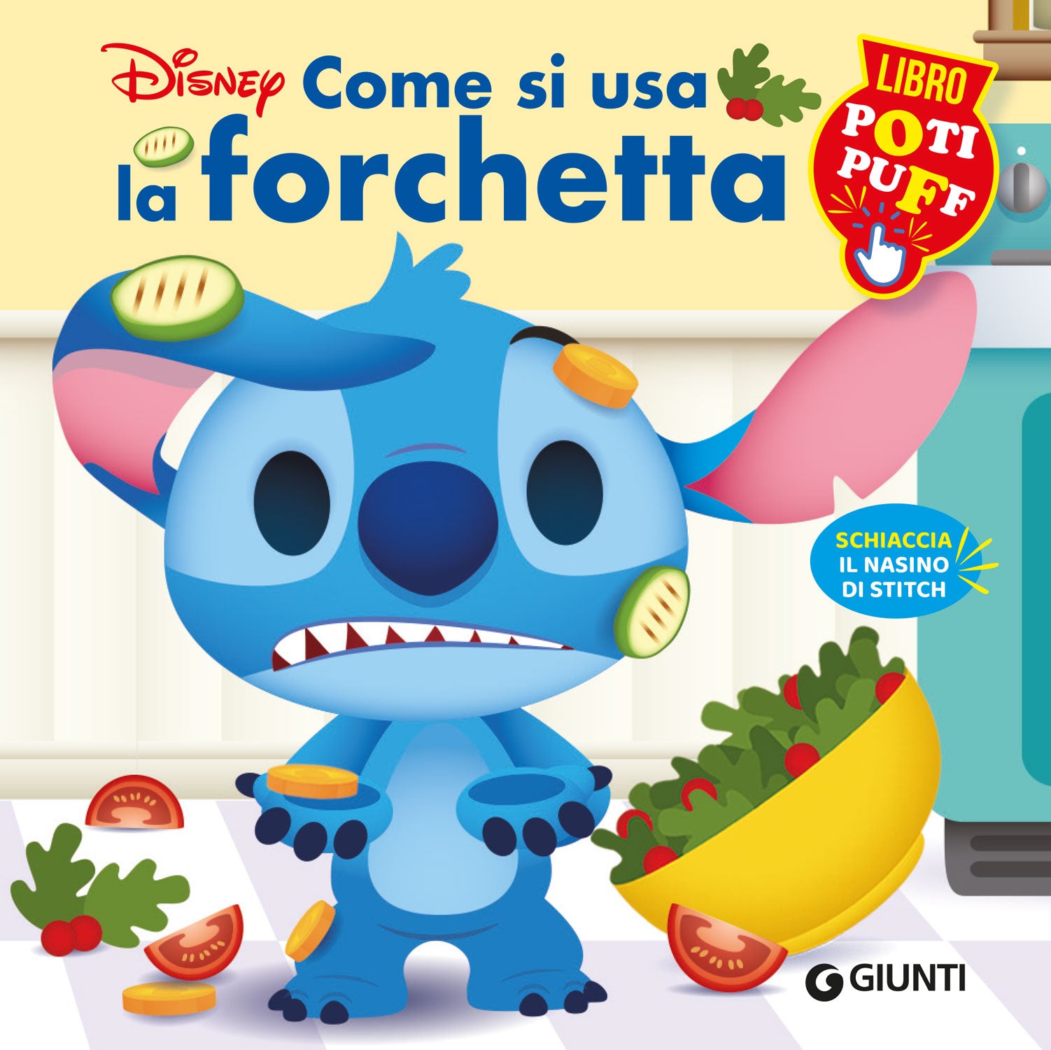 Libro Poti Puff Stitch - Come si usa la forchetta. Schiaccia il nasino di Stitch