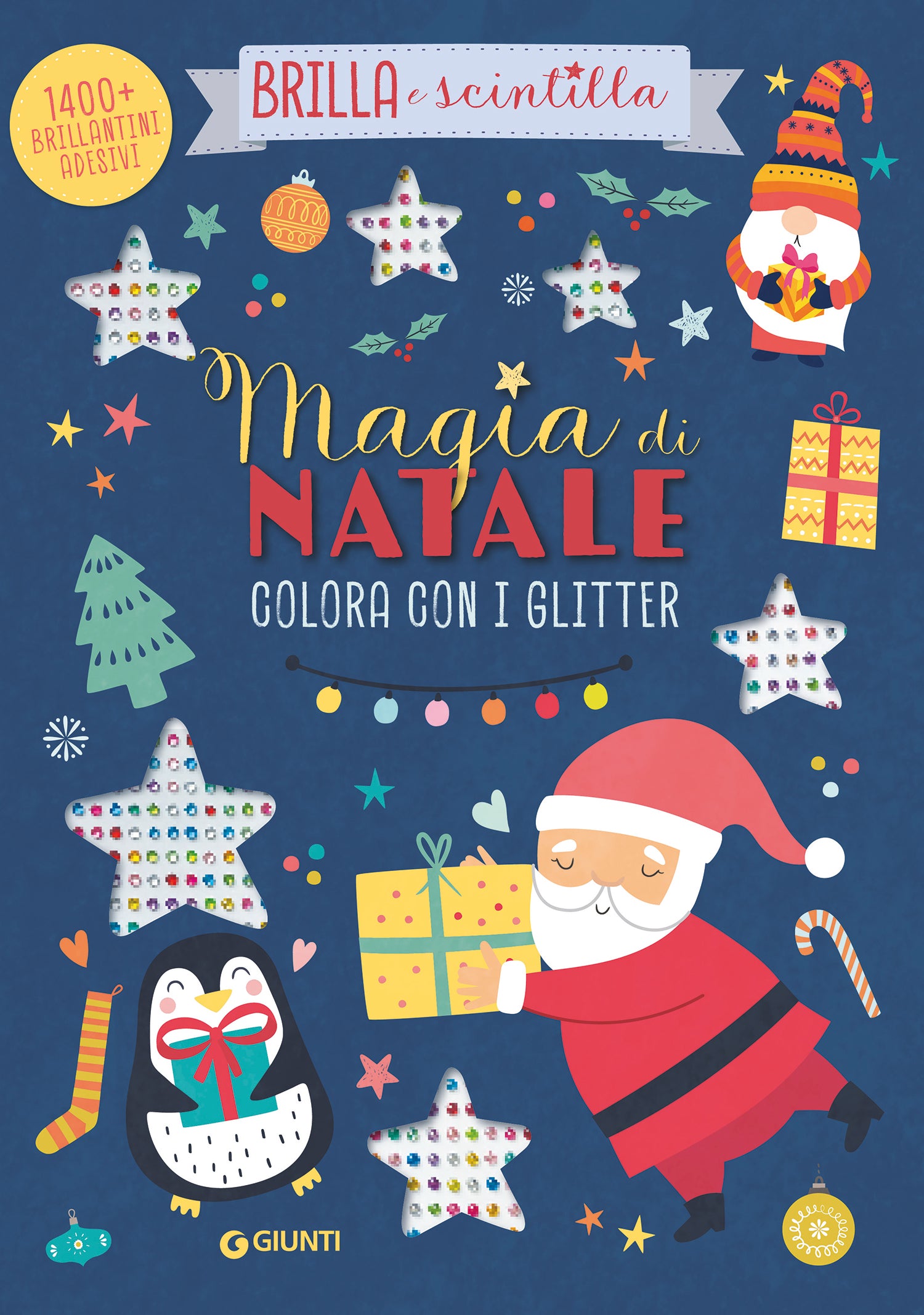 Magia di Natale. Colora con i glitter. Colora con i glitter