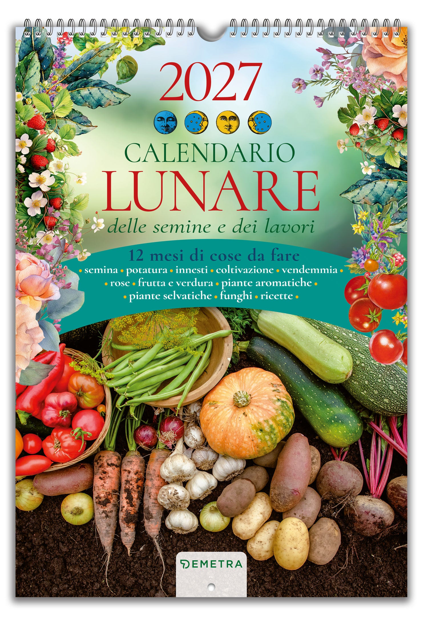 Calendario Lunare 2027 da parete (26,5 x 38,5 cm)