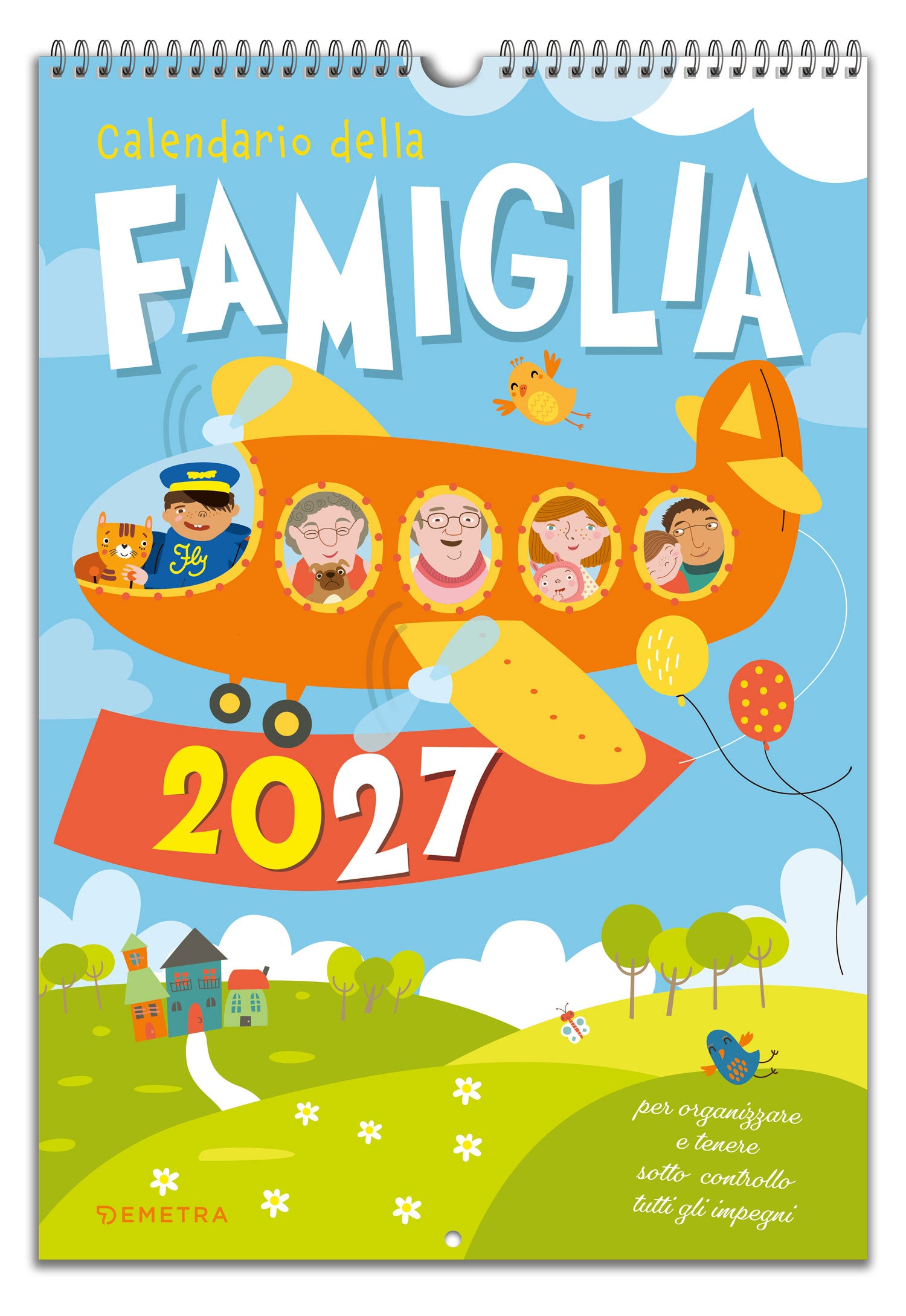 Calendario della Famiglia 2027  da parete (26,5 x 38,5 cm)