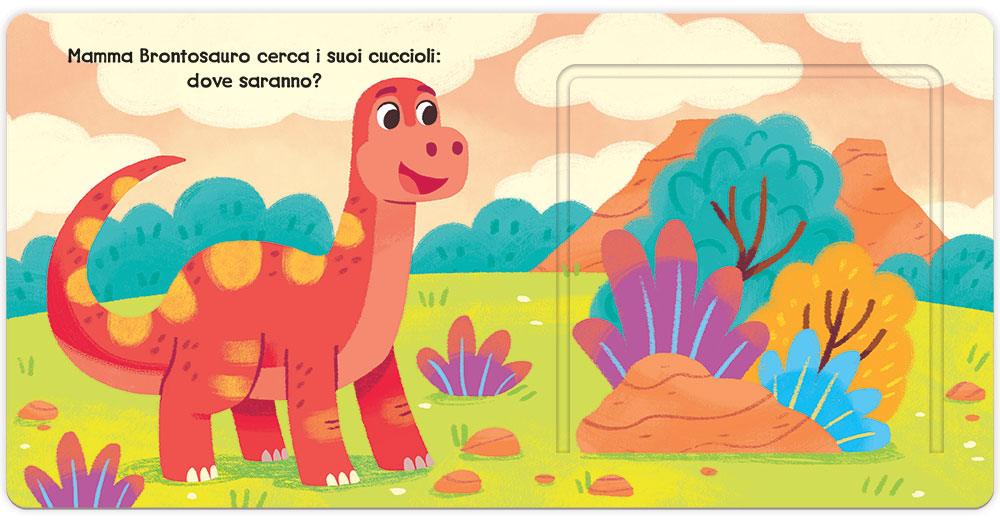 Dinosauri. Finestrelle Pop up