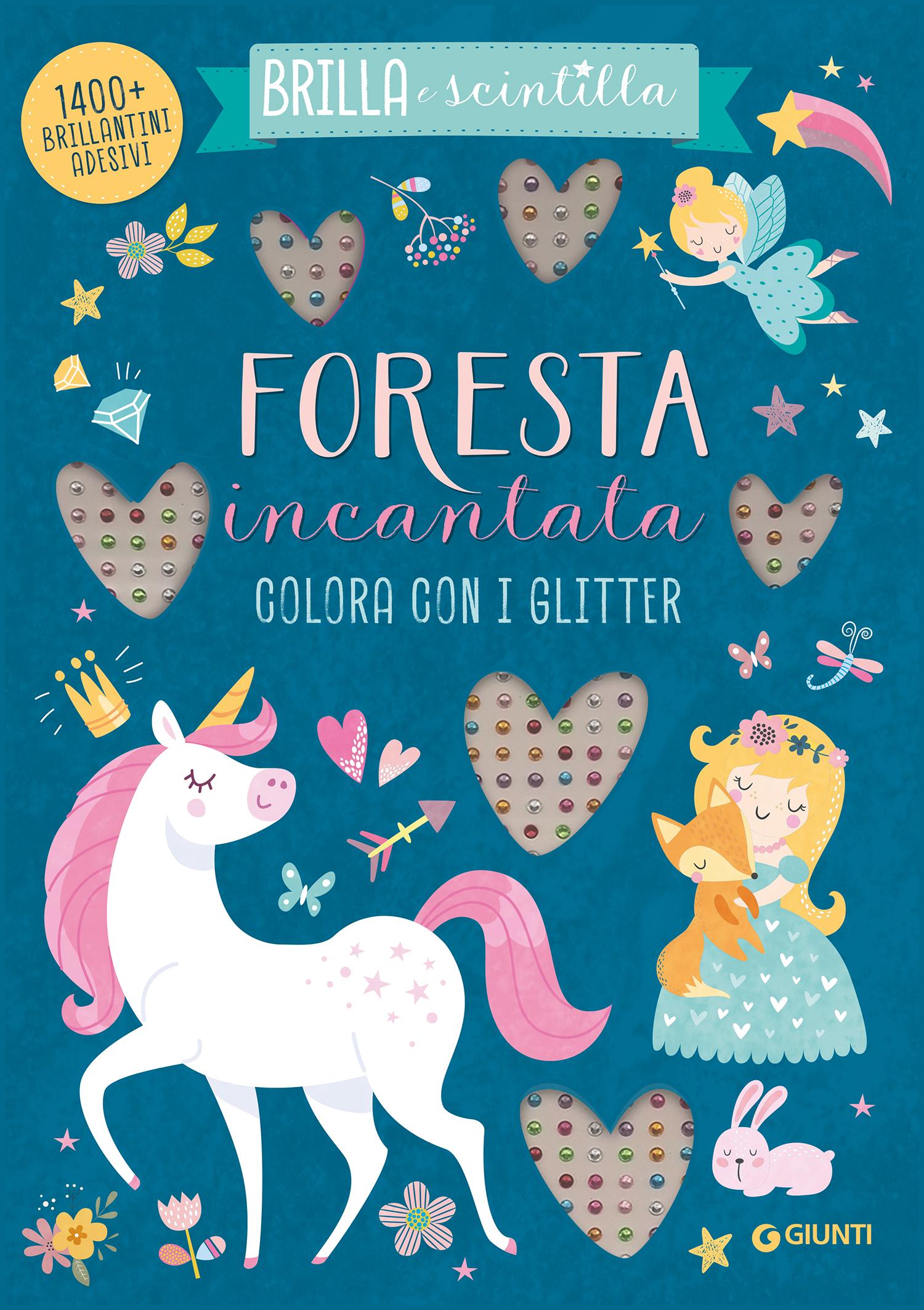 Foresta incantata. Colora con i glitter