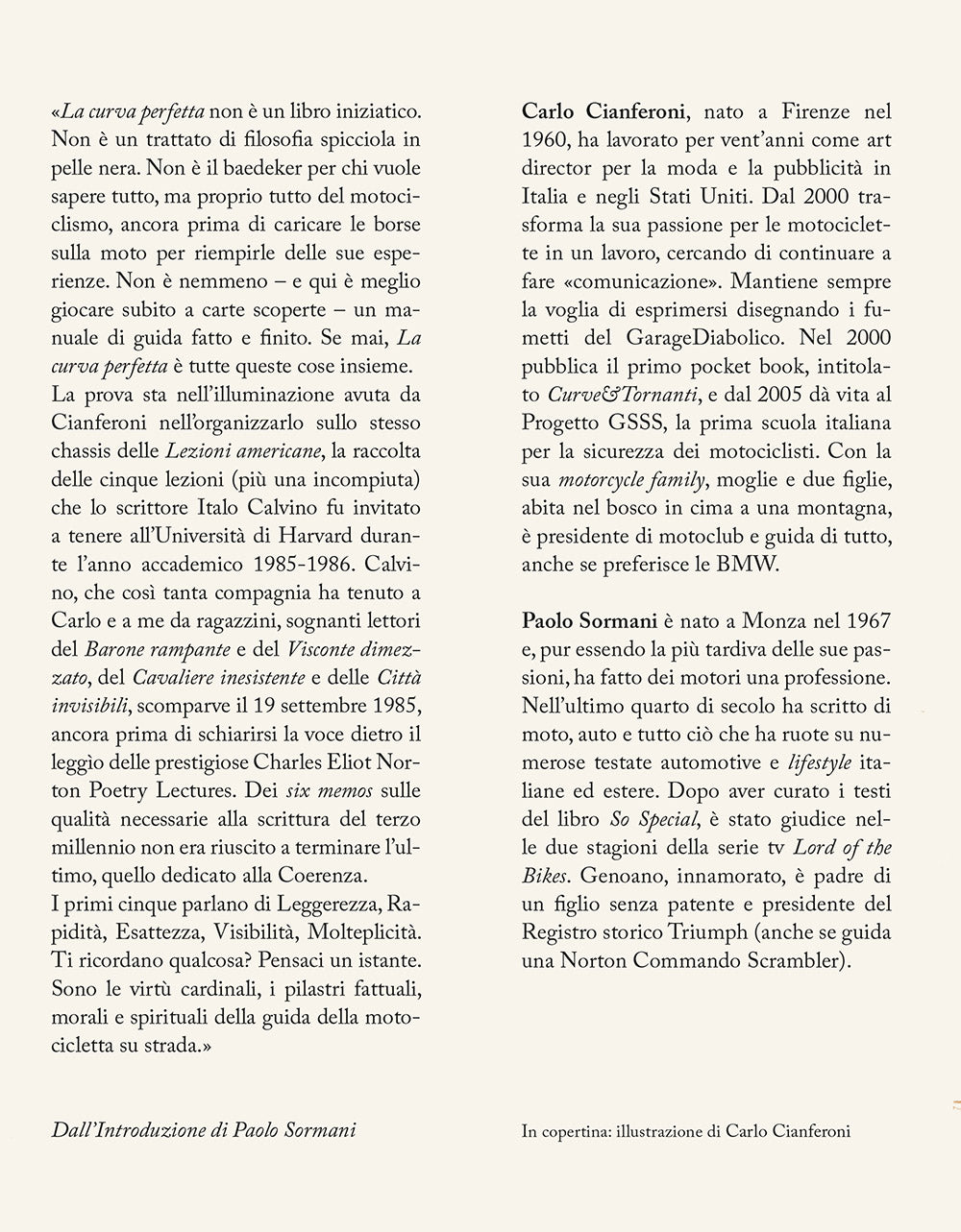 La curva perfetta. Note per il motociclista del terzo millennio