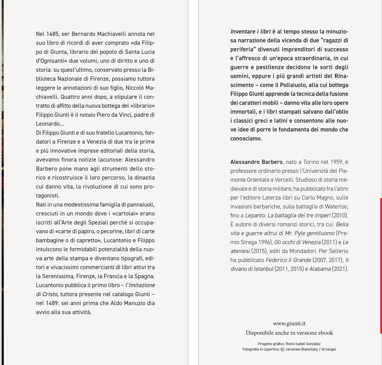 Inventare i libri. l’avventura di Filippo e Lucantonio Giunti, pionieri dell’editoria moderna