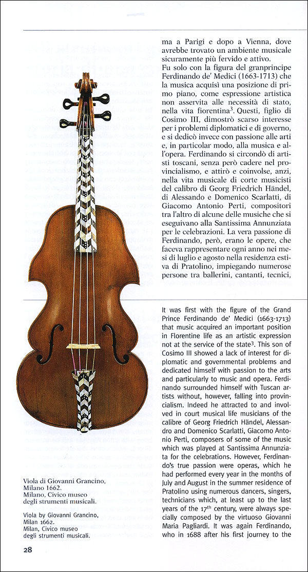 Strumenti musicali. Guida alle collezioni medicee e lorenesi. Galleria dell'Accademia. Collezione del Conservatorio Luigi Cherubini
