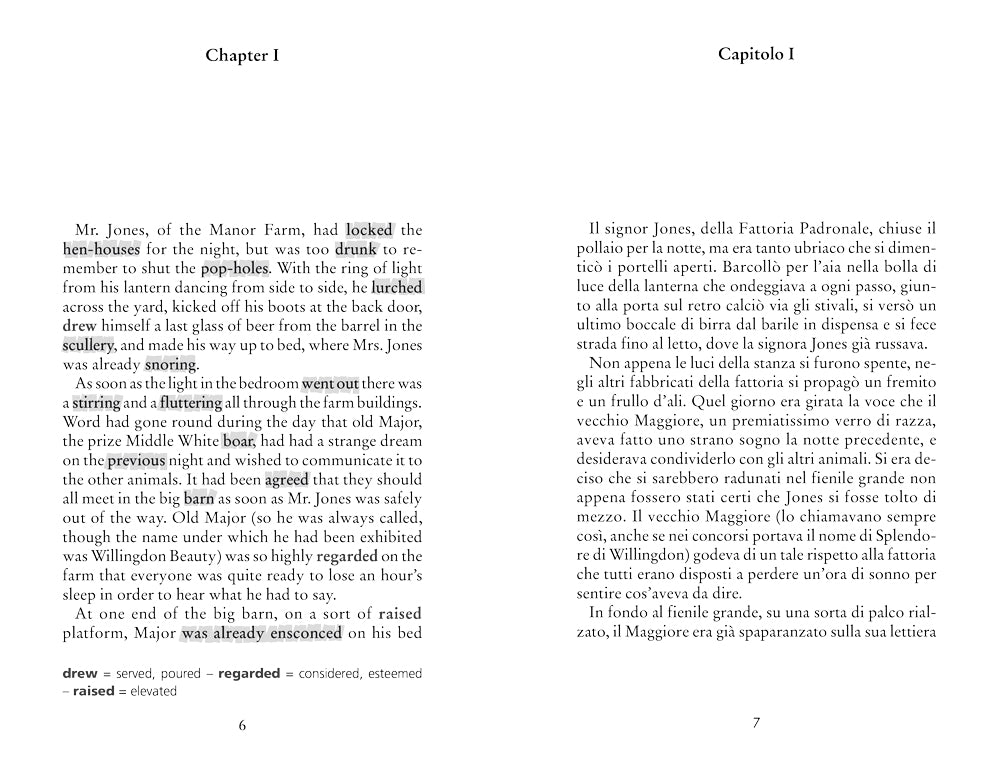 Animal Farm. con testo italiano a fronte e note linguistiche
