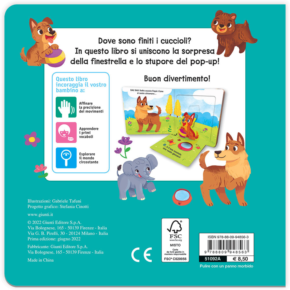 Cuccioli. Finestrelle pop up