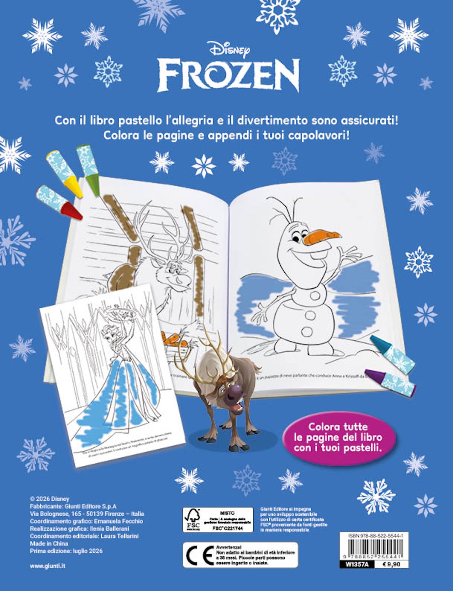 Frozen Libro pastello