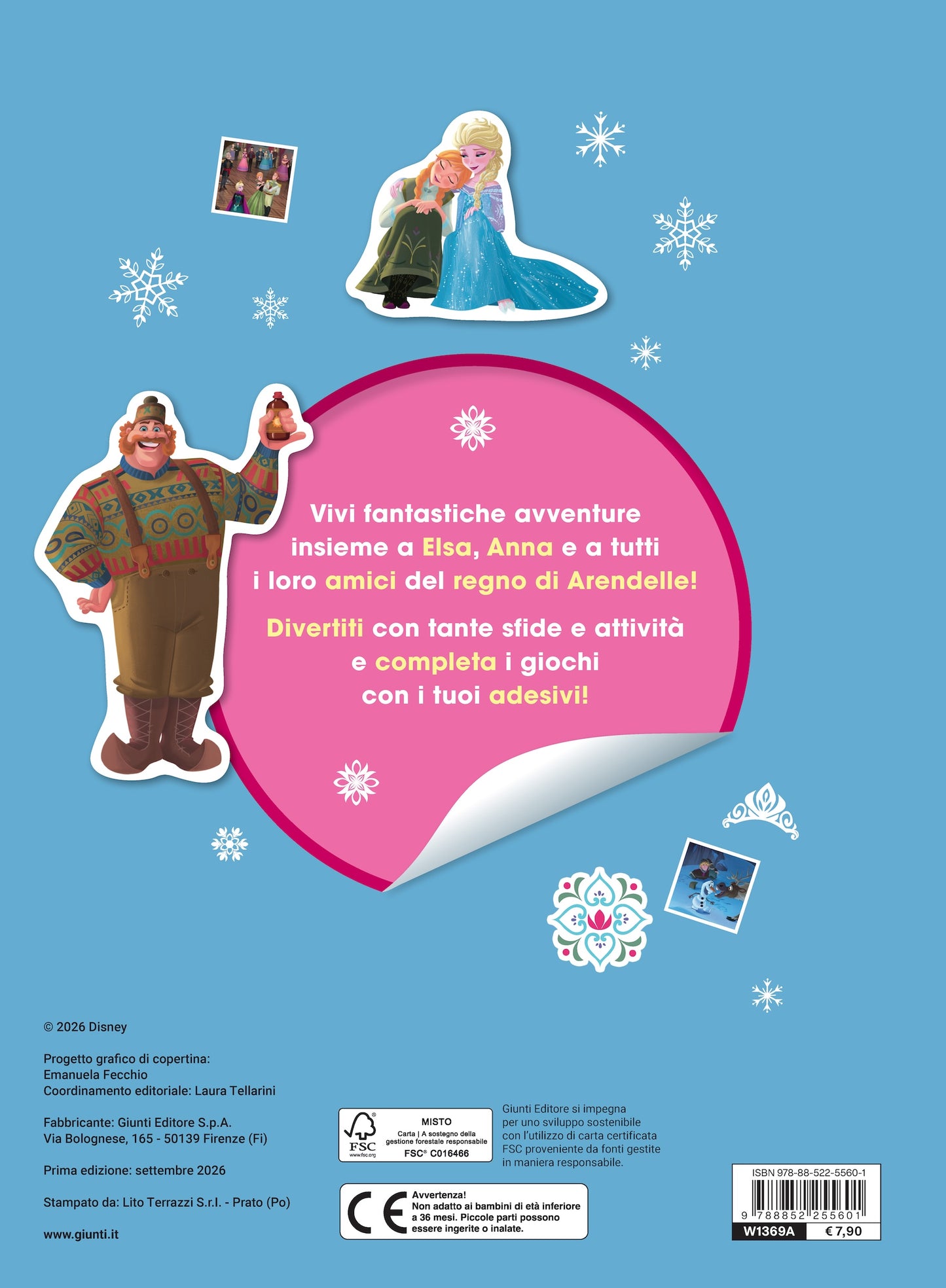 Disney Frozen 500 Sticker. Tante attività con gli amici di Frozen