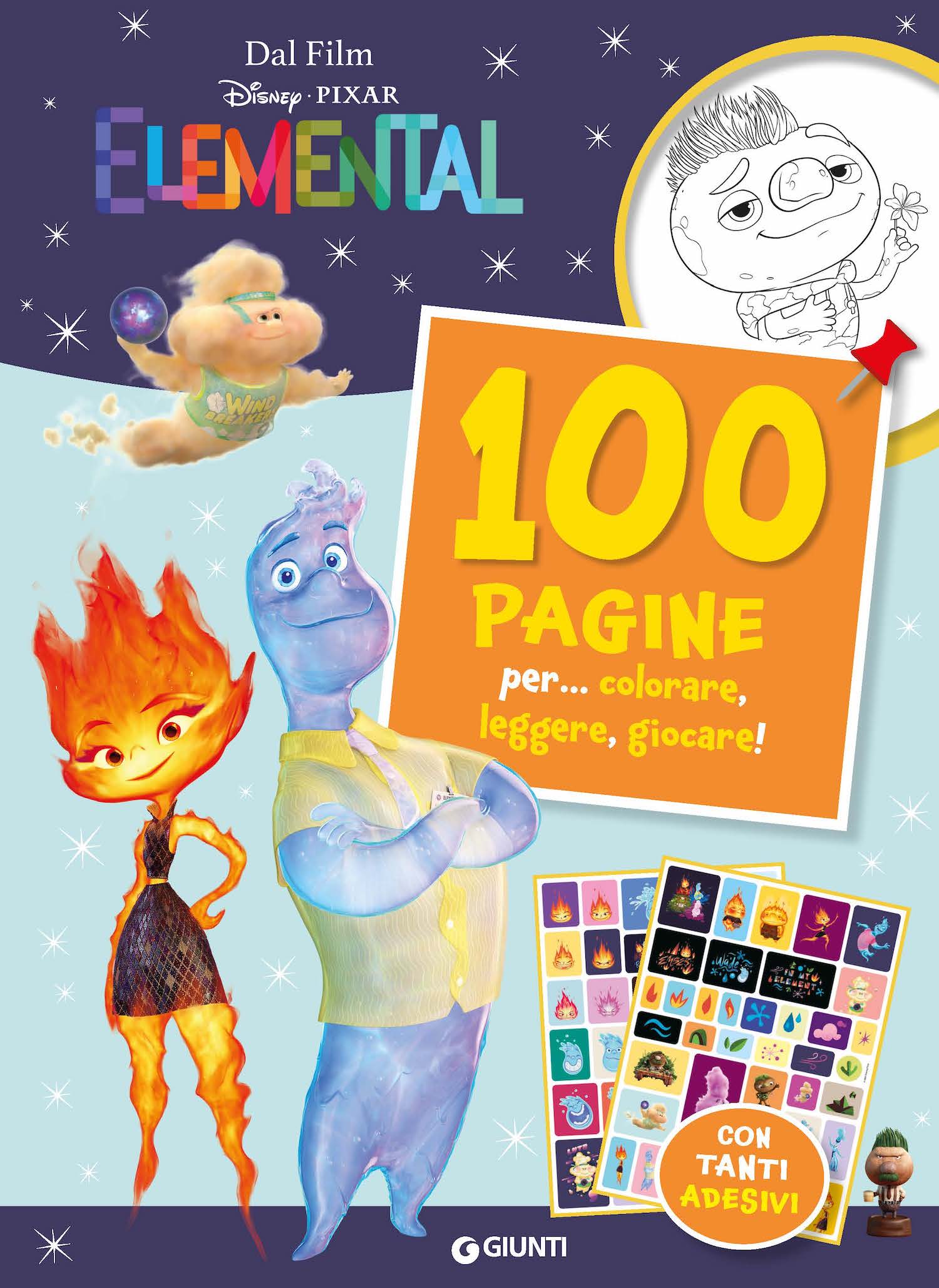 Elemental 100 pagine per... colorare, leggere, giocare!. con tanti adesivi