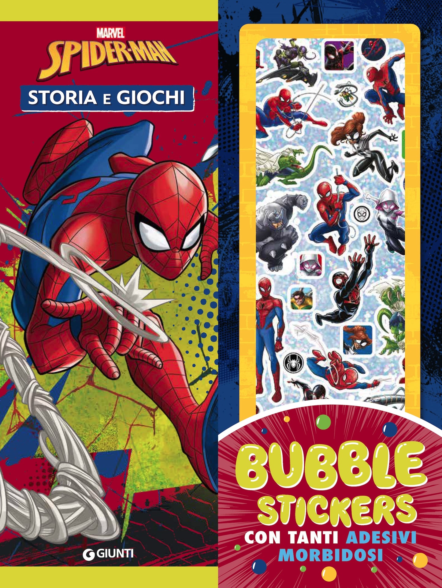 Spiderman Bubble Stickers con tanti adesivi morbidosi