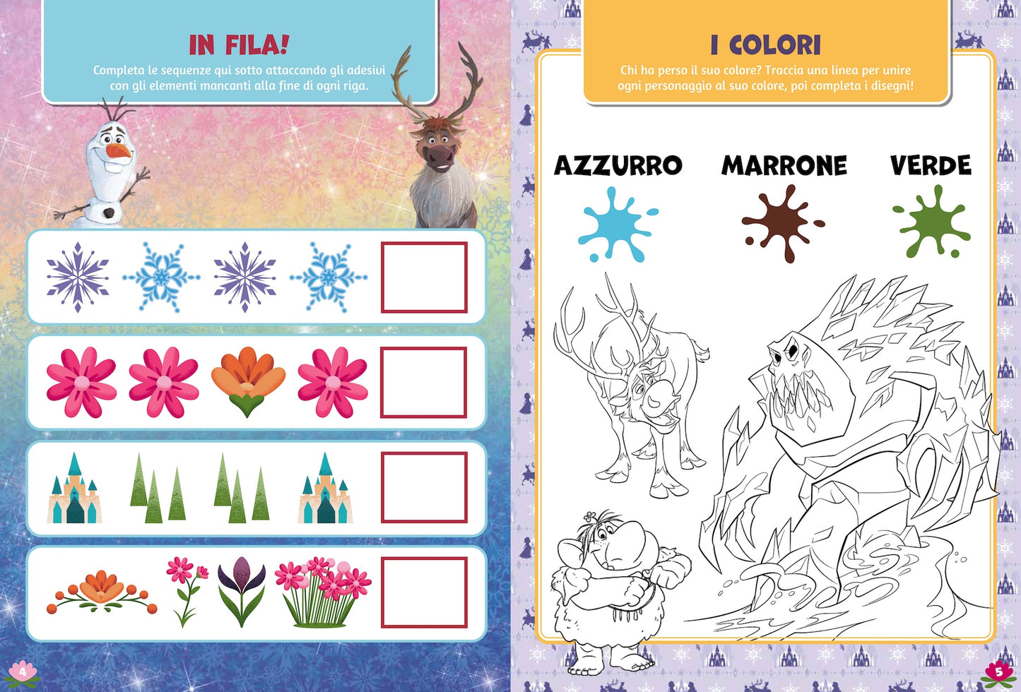 Disney Frozen 500 Sticker. Tante attività con gli amici di Frozen