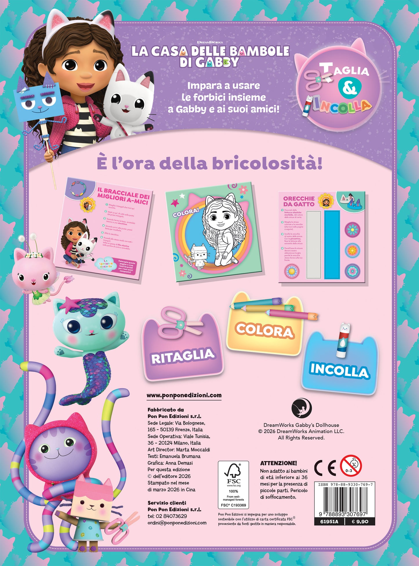 La Casa delle Bambole di Gabby. Taglia & Incolla. La stanza degli hobby