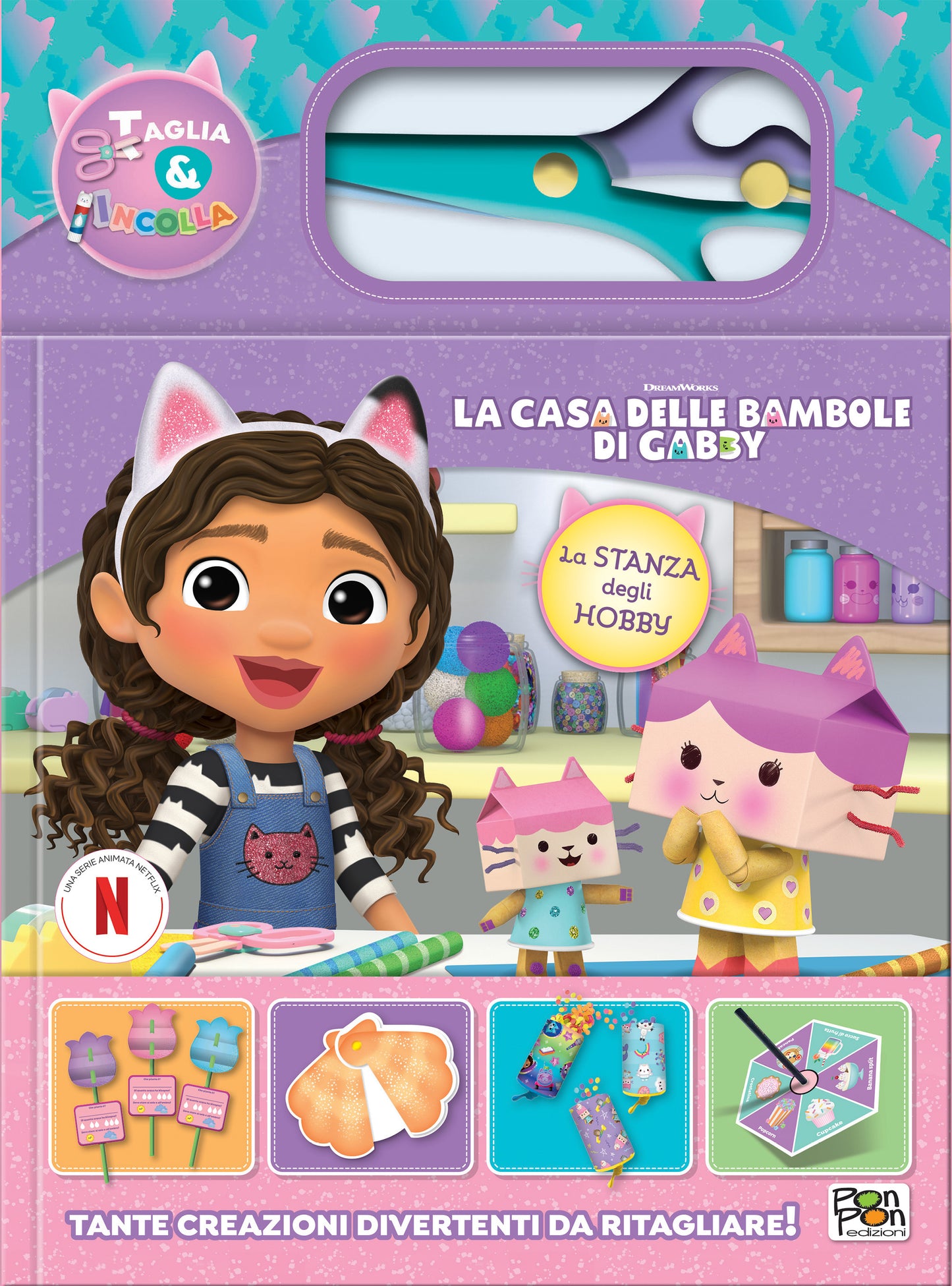 La Casa delle Bambole di Gabby. Taglia & Incolla. La stanza degli hobby