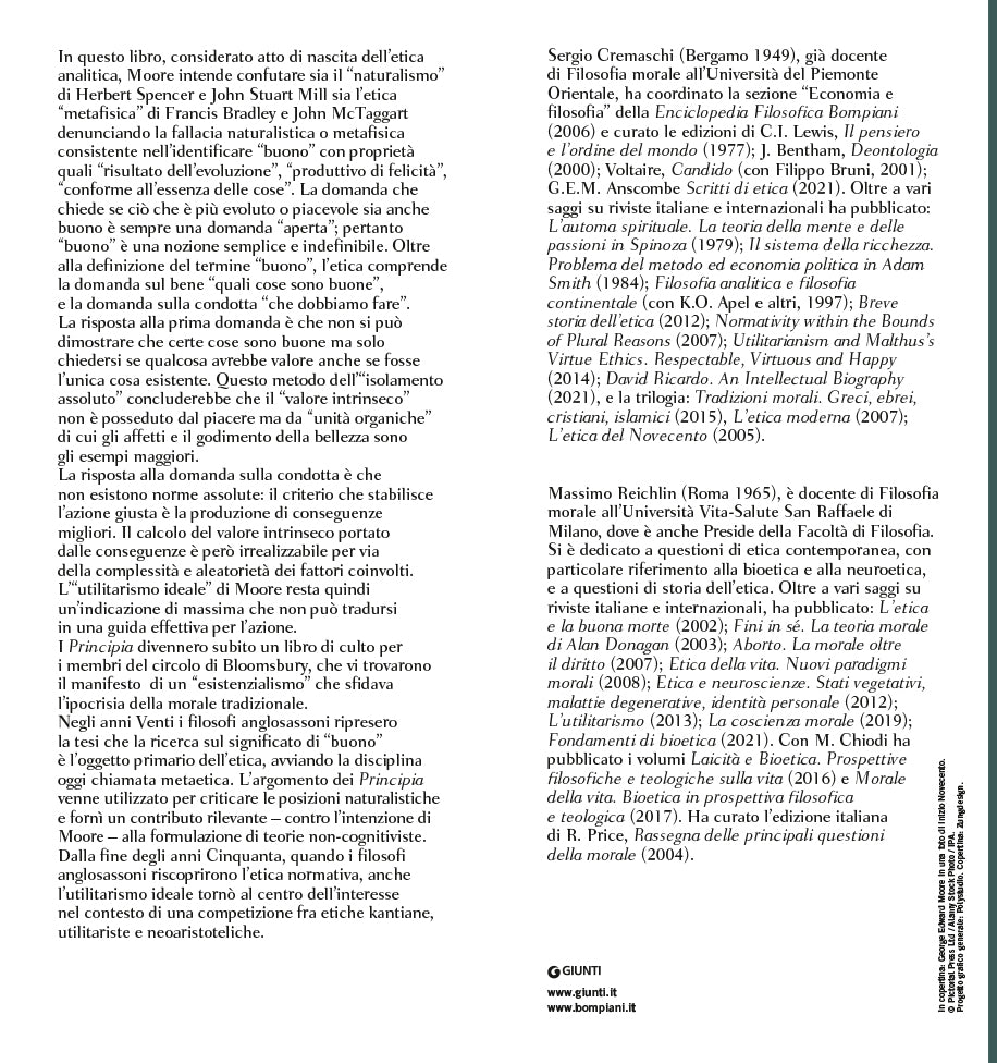 Principia Ethica. Con la prefazione alla seconda edizione del 1922