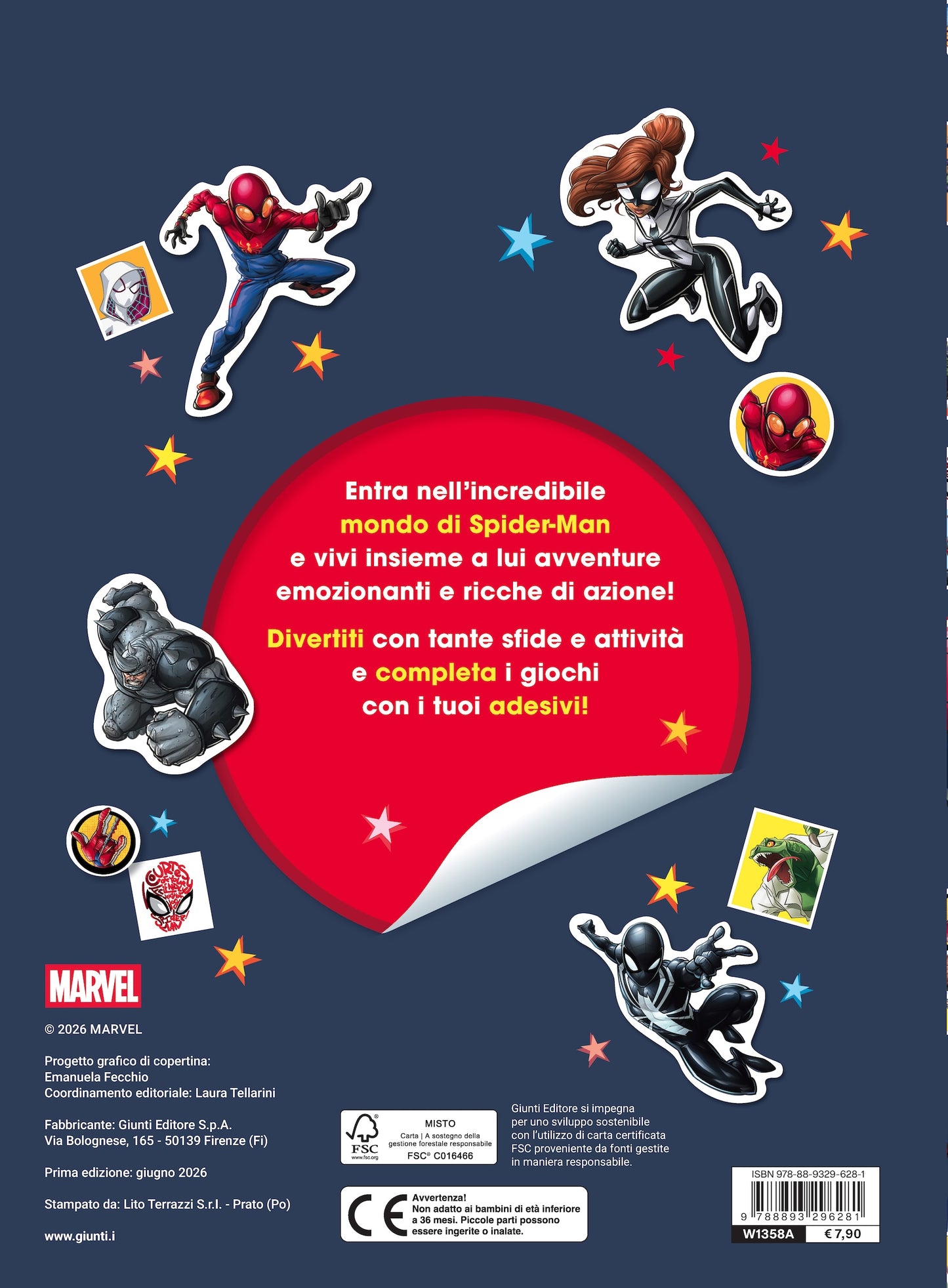 Spider-Man 500 Sticker. Tante attività con i tuoi supereroi