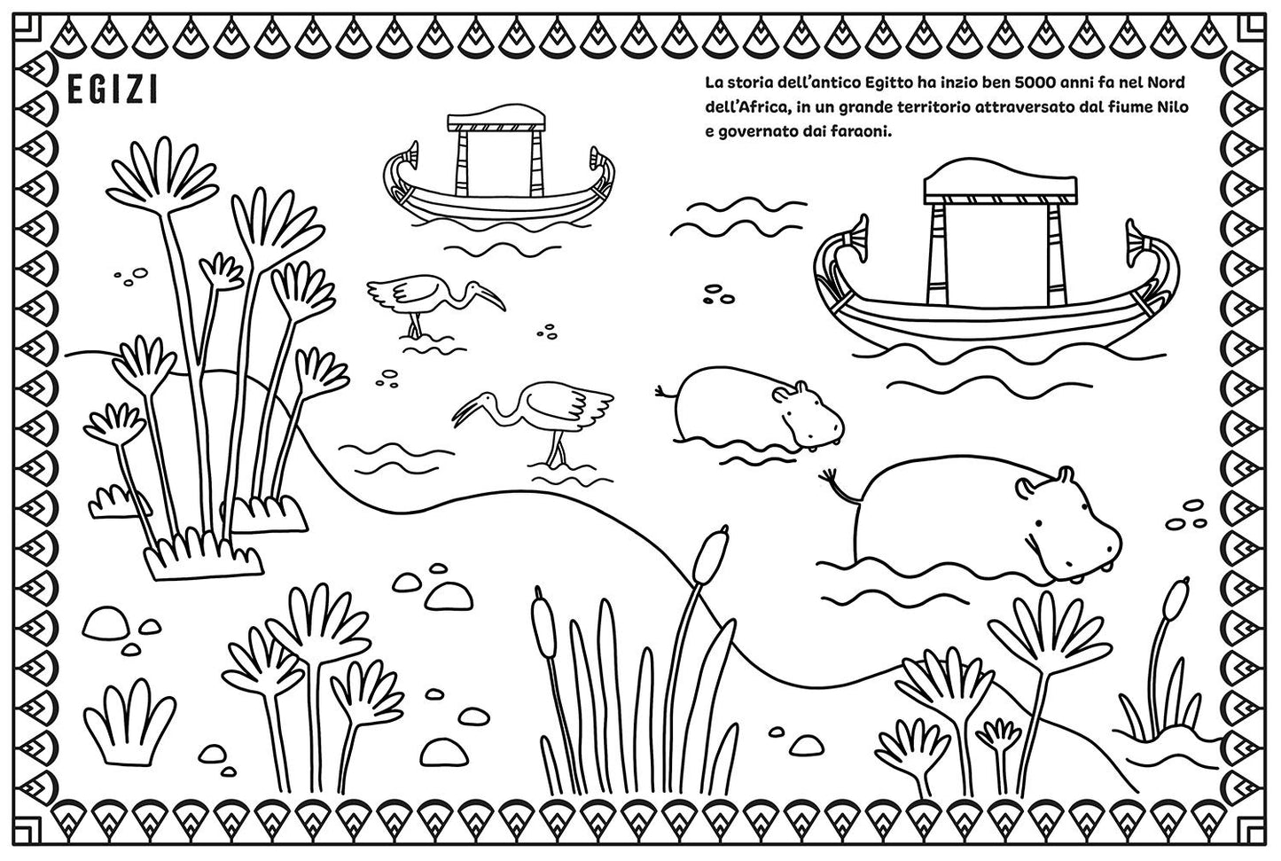 Mondi antichi. Egizi Greci Romani. Coloring Book