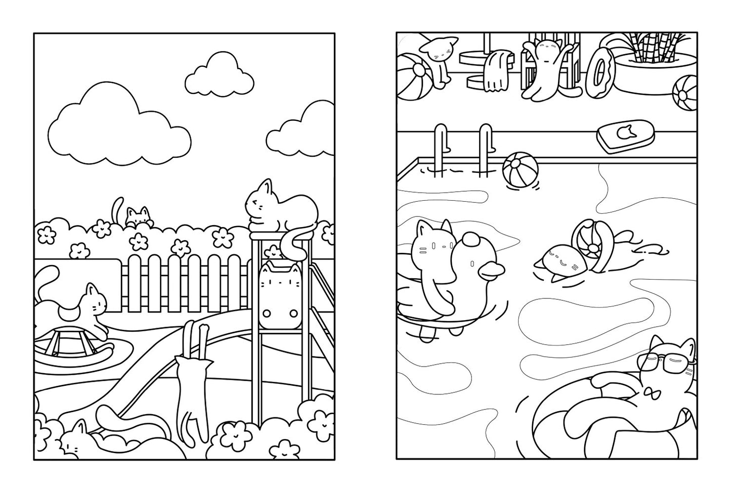 Cozy & cute. Coloring book