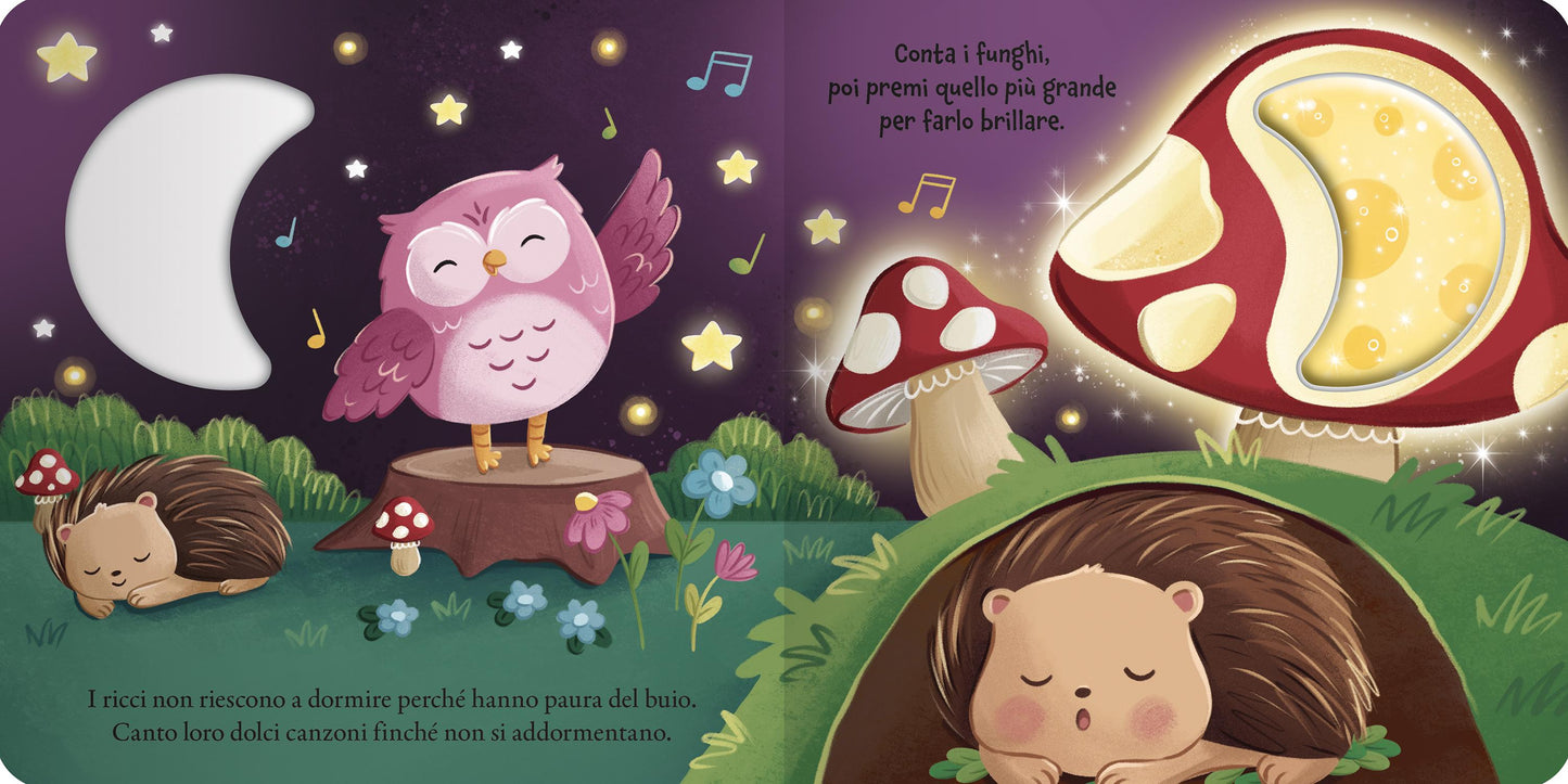 Buonanotte. Premi la luce a falla brillare!