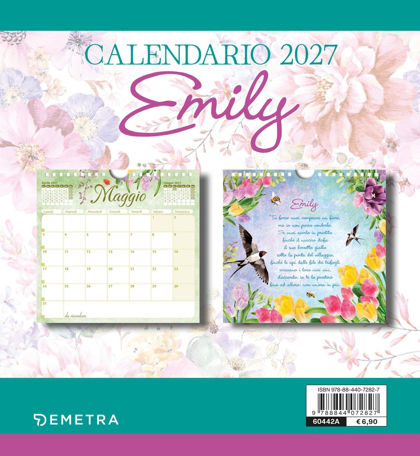 Calendario Emily Liriche 2027 da tavolo (17 x 16 cm)