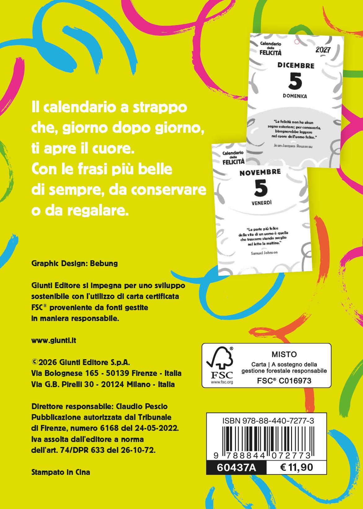 Calendario della Felicità 2027 da tavolo (10 x 14 cm)